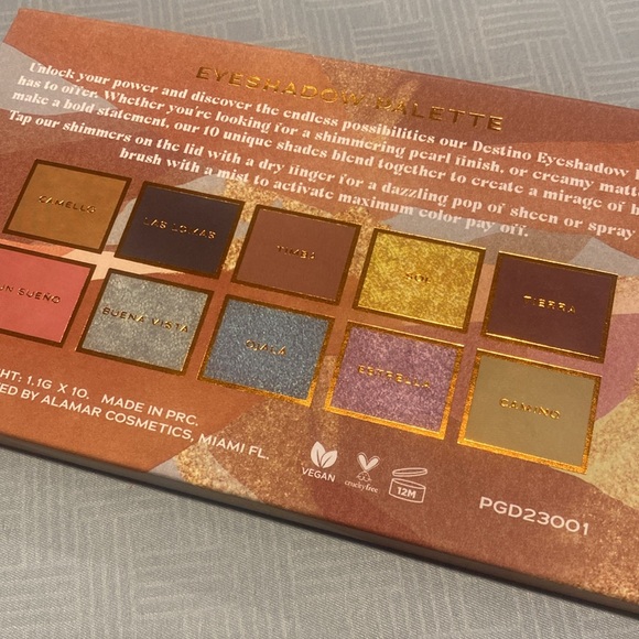 💋NEW💋 Alamar Cosmetics Destino Eyeshadow Palette - Picture 5 of 5